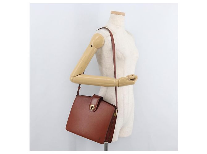 LOUIS VUITTON Epi Capuchin Shoulder Bag Marrone M52343 LV Auth bs34963 - vista 26