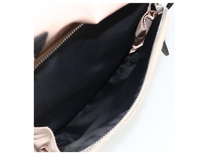 Zaino BURBERRY Nylon Rosa Argento Auth bs35010 - vista 26