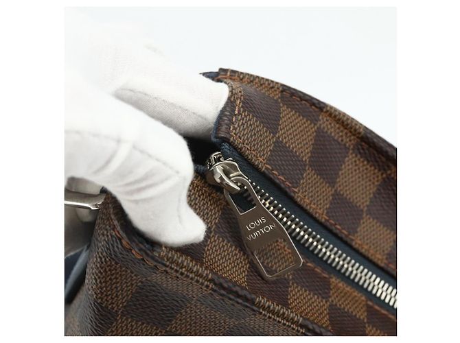 LOUIS VUITTON Borsa Tote Herald Damier Ebene N41255 LV Auth ka4237 - vista 10