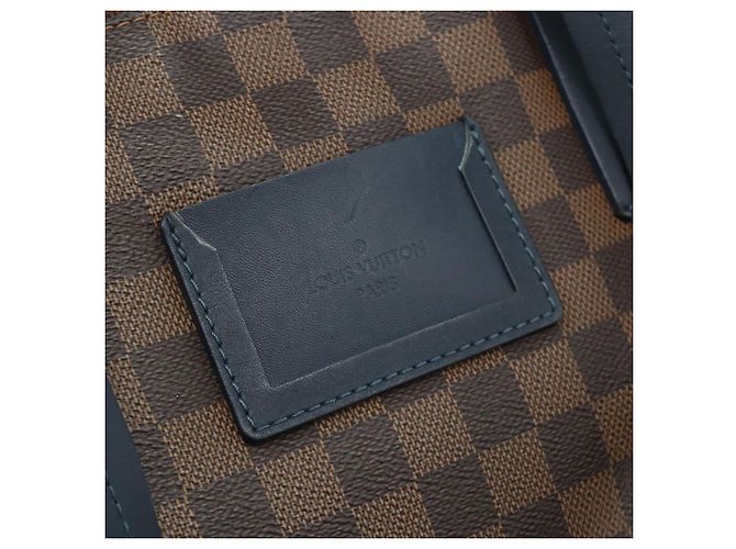 LOUIS VUITTON Borsa Tote Herald Damier Ebene N41255 LV Auth ka4237 - vista 17
