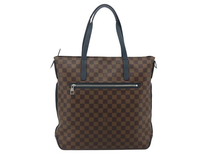 LOUIS VUITTON Borsa Tote Herald Damier Ebene N41255 LV Auth ka4237 - vista 2