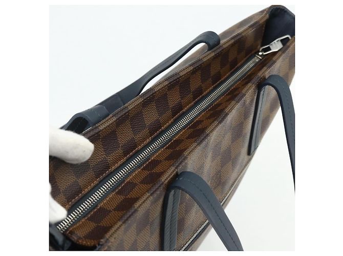 LOUIS VUITTON Borsa Tote Herald Damier Ebene N41255 LV Auth ka4237 - vista 6