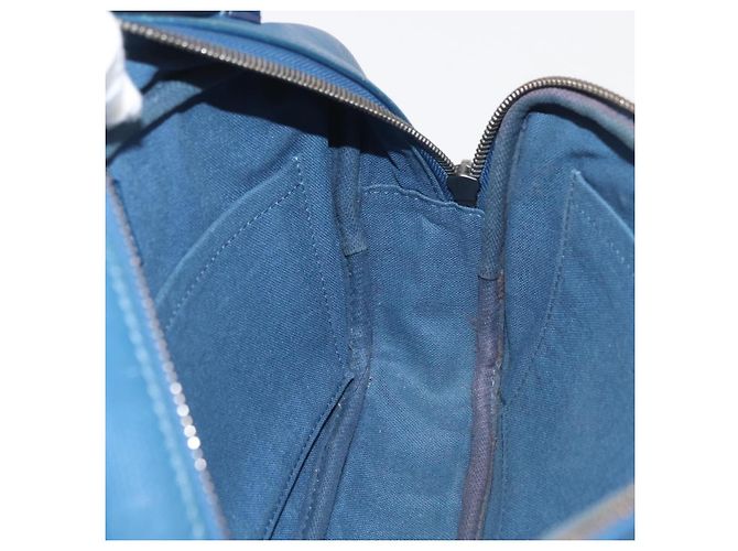 LOUIS VUITTON Damier Infini Ambreil Bag Leather Blue N41354 LV Auth 178019A - vista 22