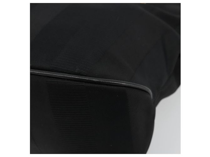 Borsa Salvatore Ferragamo in nylon nero e oro Auth BA12422 D'oro - vista 9