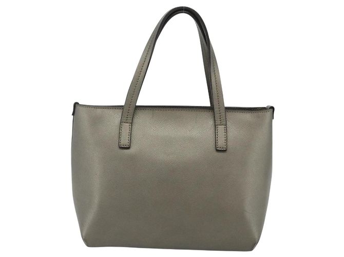 Borsa a mano Salvatore Ferragamo Gancini Pelle Bronzo Argento Auth ka4175 Prata Bronze - vista 2