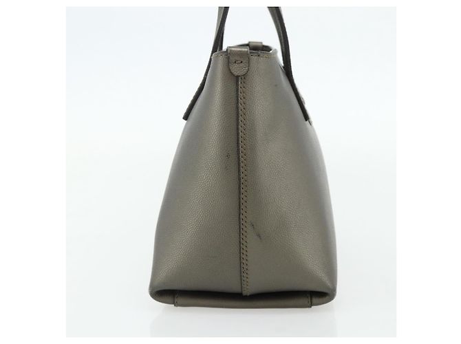 Borsa a mano Salvatore Ferragamo Gancini Pelle Bronzo Argento Auth ka4175 Prata Bronze - vista 3