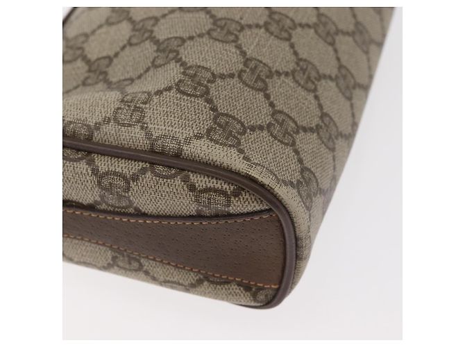 Borsa GUCCI GG Supreme Web Sherry Line in PVC Beige Oro 89 02 018 Auth bs34932 D'oro - vista 15