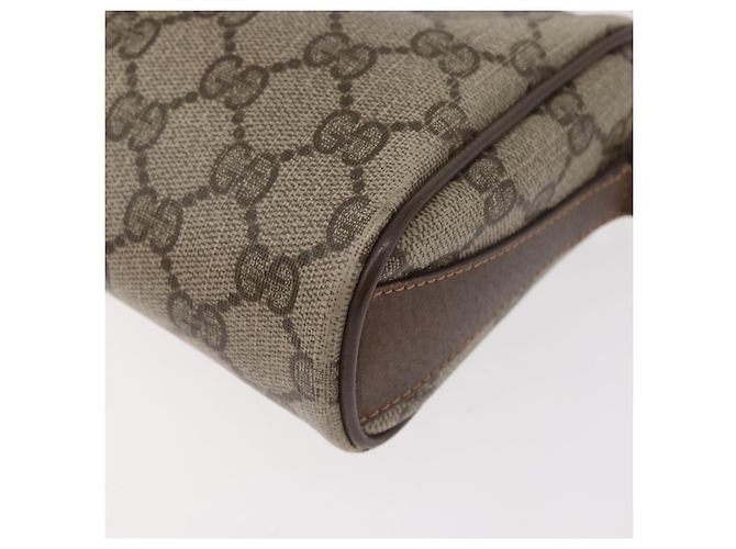 Borsa GUCCI GG Supreme Web Sherry Line in PVC Beige Oro 89 02 018 Auth bs34932 D'oro - vista 16