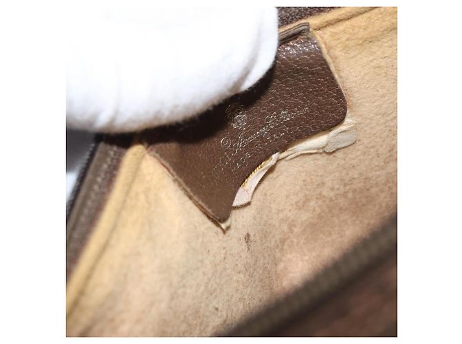 Borsa GUCCI GG Supreme Web Sherry Line in PVC Beige Oro 89 02 018 Auth bs34932 D'oro - vista 17
