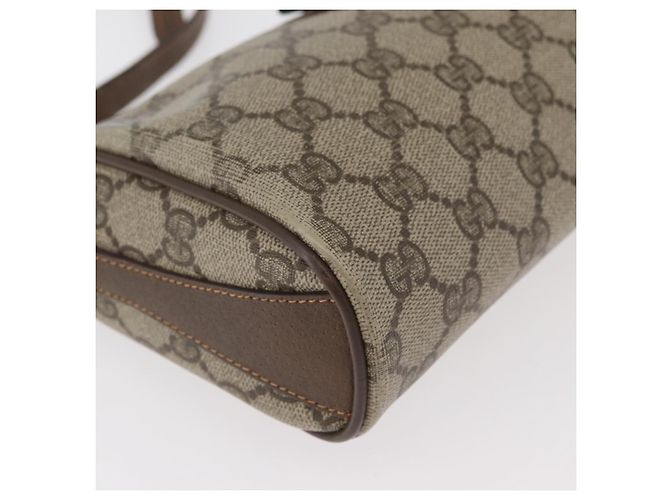 Borsa GUCCI GG Supreme Web Sherry Line in PVC Beige Oro 89 02 018 Auth bs34932 D'oro - vista 9
