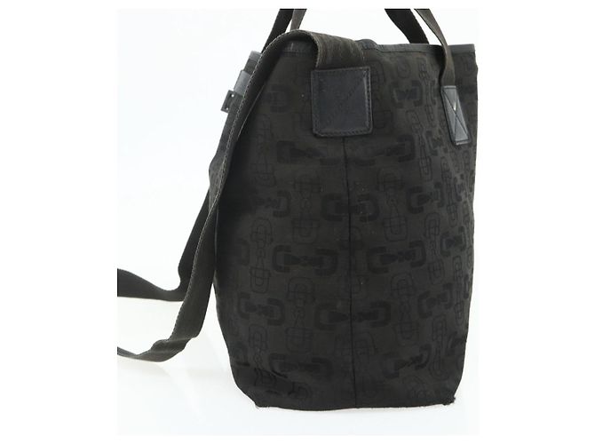 GUCCI Tote Bag Canvas 2way Schwarz Silber 240058 Auth bs34902 - Ansicht 4
