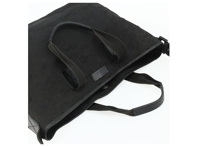 GUCCI Tote Bag Canvas 2way Schwarz Silber 240058 Auth bs34902 - Ansicht 6