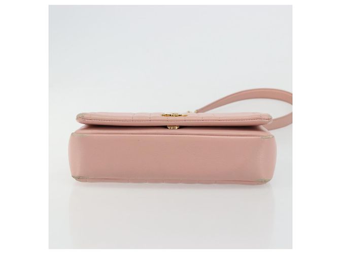 Borsa a Spalla con Catena BURBERRY in Pelle Rosa Oro Auth 177331A D'oro - vista 5