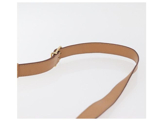 Céline CELINE Macadam Canvas Schultertasche PVC Leder Braun Gold Authentisch am11493A Golden - Ansicht 8