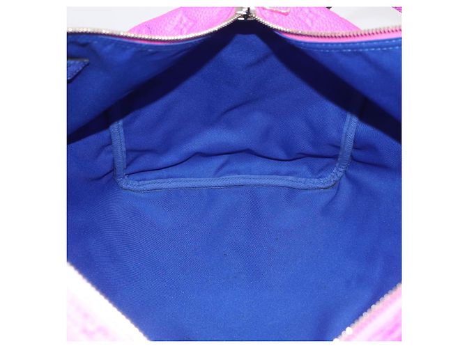LOUIS VUITTON Taurillon Illusion Keepall Bandouliere 50 M59713 LV Auth 167272SM Rosa Monogramma - vista 23