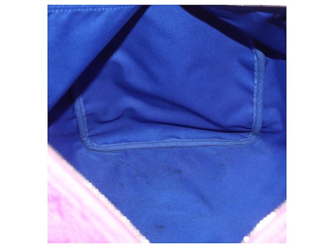 LOUIS VUITTON Taurillon Illusion Keepall Bandouliere 50 M59713 LV Auth 167272SM Rosa Monogramma - vista 24