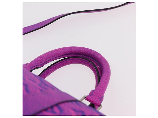 LOUIS VUITTON Taurillon Illusion Keepall Bandouliere 50 M59713 LV Auth 167272SM Rosa Monogramma - vista 8