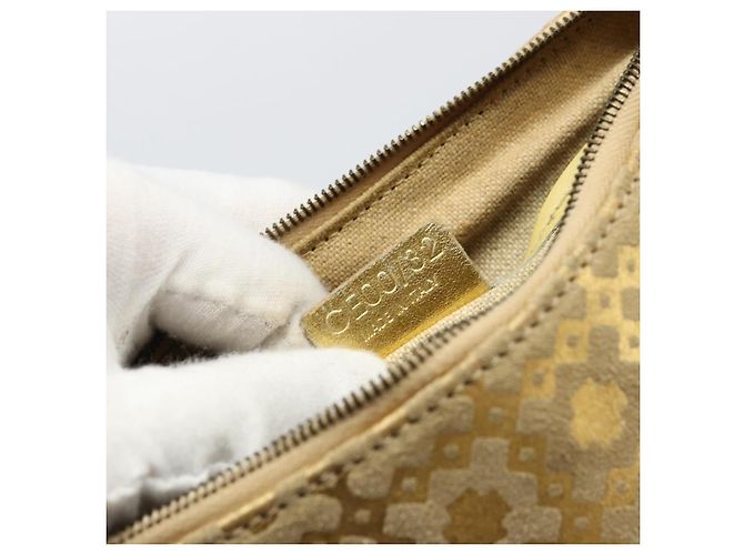 Céline Borsa a tracolla CELINE in scamosciato oro autentica 177291A D'oro - vista 12