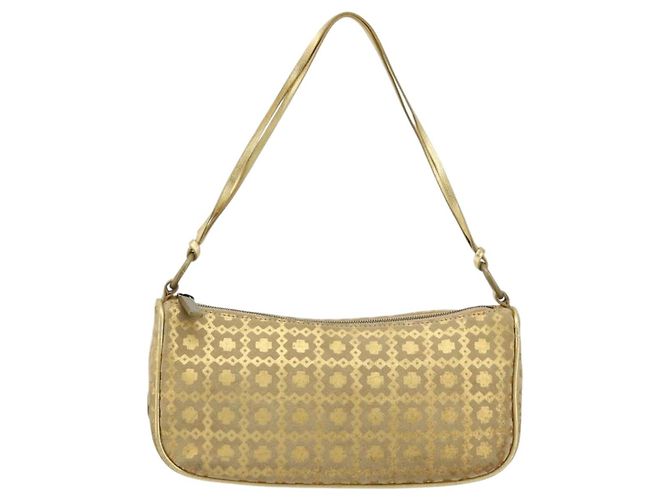 Céline Borsa a tracolla CELINE in scamosciato oro autentica 177291A D'oro - vista 13