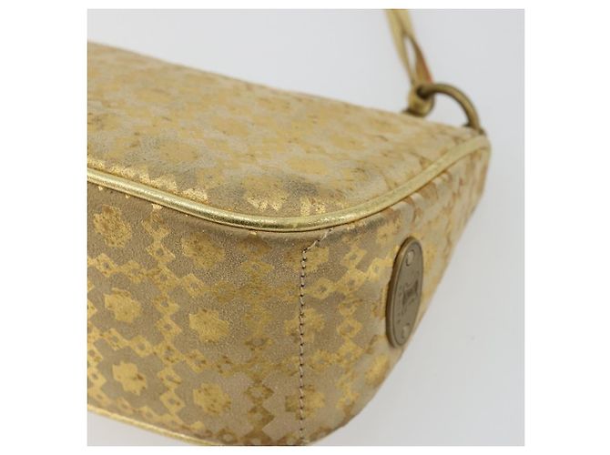 Céline Borsa a tracolla CELINE in scamosciato oro autentica 177291A D'oro - vista 15