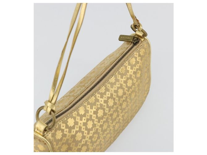 Céline Borsa a tracolla CELINE in scamosciato oro autentica 177291A D'oro - vista 6