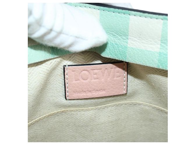 Borsa a Spalla LOEWE in Pelle Rosa Argento Auth 178498M - vista 18