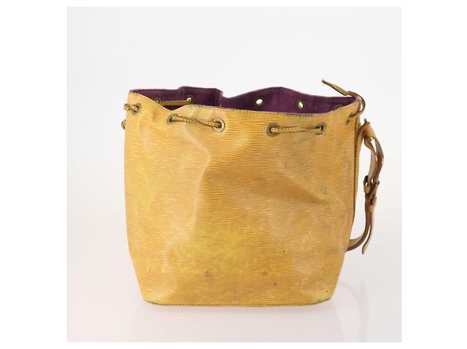 LOUIS VUITTON Borsa a Spalla Epi 3 Set Giallo Nero Marrone LV Auth 175673 - vista 3