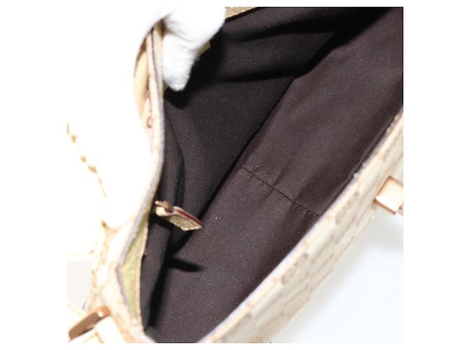 Borsa a Spalla GUCCI GG Canvas Beige Oro Auth 177967A D'oro - vista 11
