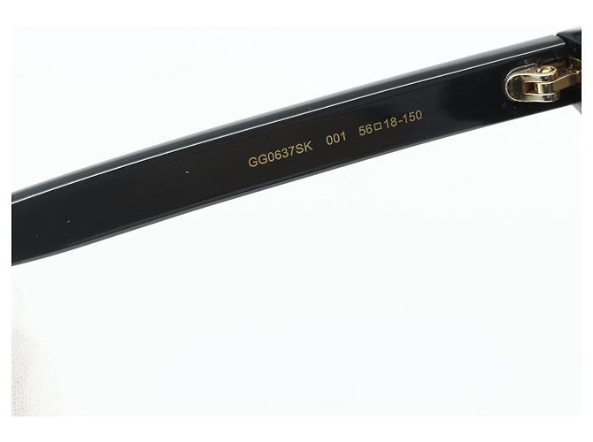 Occhiali da sole GUCCI in plastica Nero Auth BAZ297A - vista 11