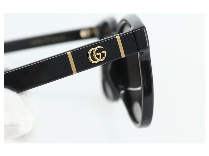 Occhiali da sole GUCCI in plastica Nero Auth BAZ297A - vista 4