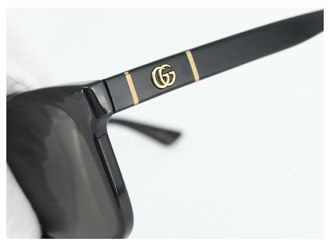 Occhiali da sole GUCCI in plastica Nero Auth BAZ297A - vista 6