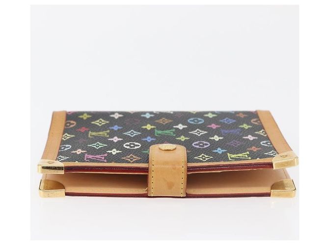 LOUIS VUITTON Monogram Multicolor Agenda PM Day Cover Black R20895 Auth bs35086A Nero - vista 3