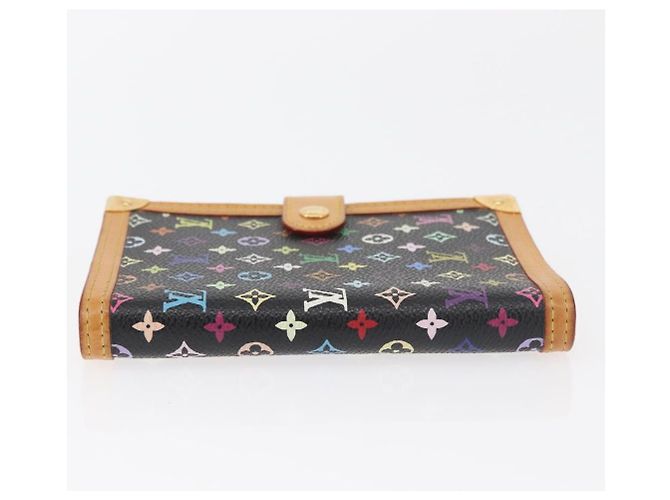LOUIS VUITTON Monogram Multicolor Agenda PM Day Cover Black R20895 Auth bs35086A Nero - vista 4