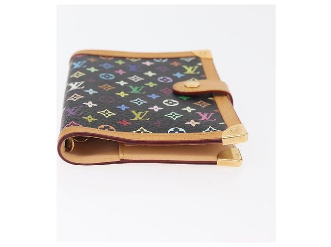 LOUIS VUITTON Monogram Multicolor Agenda PM Day Cover Black R20895 Auth bs35086A Nero - vista 6