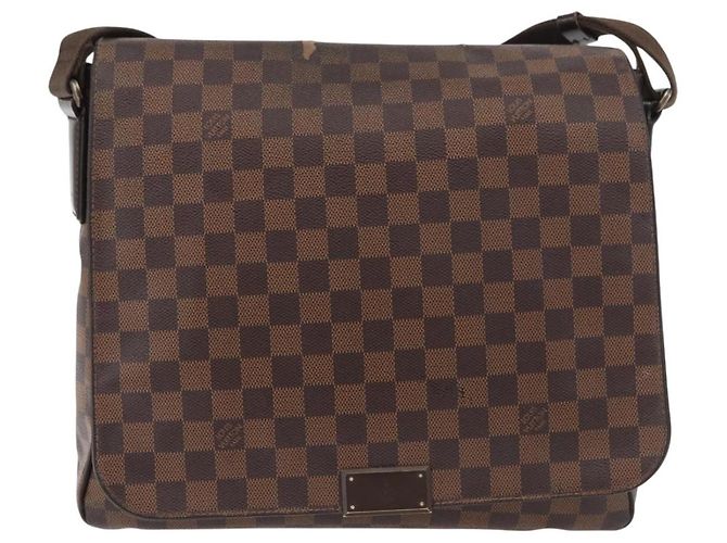 LOUIS VUITTON Borsa a Spalla District MM Damier Ebene N41212 LV Auth bs34791 - vista 13