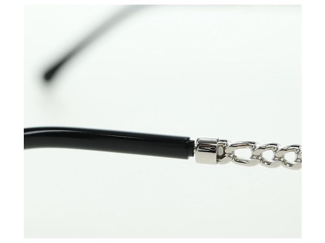 CHANEL Sonnenbrille Metall Silberton 4242 CC Auth 177100V - Ansicht 15