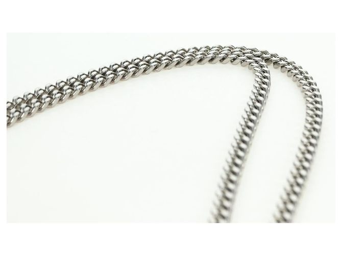 Bolso de Hombro con Cadena SAINT LAURENT de Cuero Rosa Plata 175043SAM - vista 14