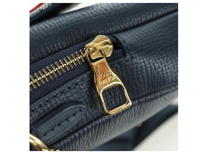 Bolso de Doble Teléfono Louis Vuitton Denim LVxNIGO Blue M81060 Auth 170550SM Azul - vista 19
