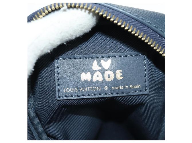 Bolso de Doble Teléfono Louis Vuitton Denim LVxNIGO Blue M81060 Auth 170550SM Azul - vista 20