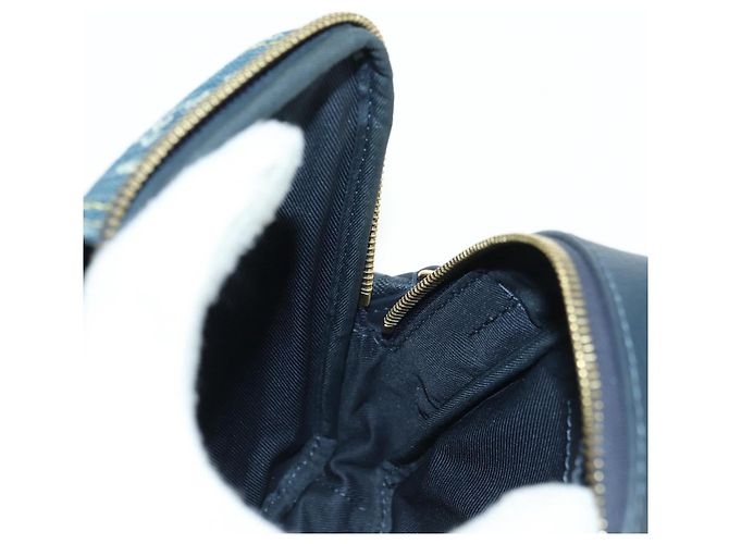 Bolso de Doble Teléfono Louis Vuitton Denim LVxNIGO Blue M81060 Auth 170550SM Azul - vista 21