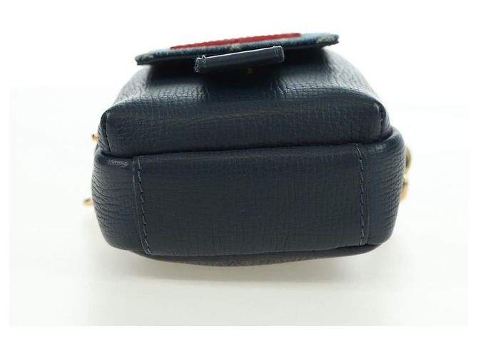Bolso de Doble Teléfono Louis Vuitton Denim LVxNIGO Blue M81060 Auth 170550SM Azul - vista 5