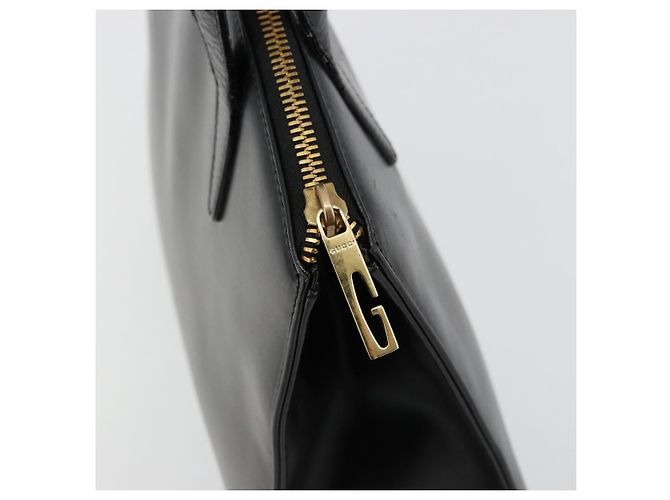 Borsa GUCCI in pelle nera e oro 000 2058 0569 0 Auth bs34554 Nero D'oro - vista 10