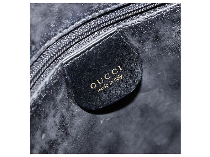Borsa GUCCI in pelle nera e oro 000 2058 0569 0 Auth bs34554 Nero D'oro - vista 17