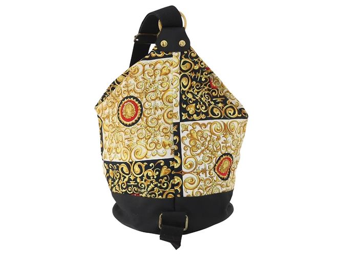 VERSACE Schultertasche Canvas Multicolor Gold Authentisch BA12046A Mehrfarben Golden - Ansicht 2