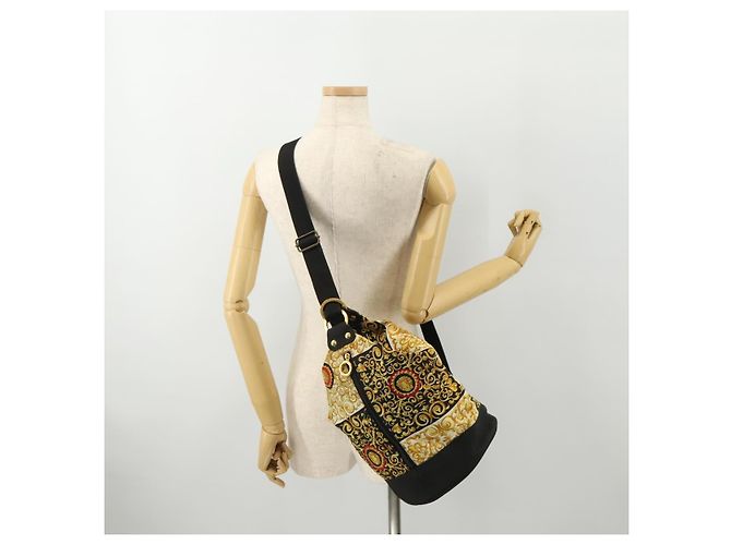 VERSACE Schultertasche Canvas Multicolor Gold Authentisch BA12046A Mehrfarben Golden - Ansicht 21