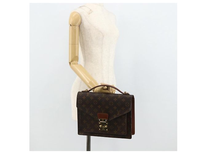 LOUIS VUITTON Borsa Monogram Monceau 28 M51185 LV Auth 178656 Monogramma - vista 24