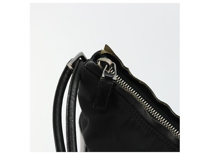 Borsa a Spalla GUCCI Nylon Nero Argento 001 3766 Auth ep14364 - vista 10