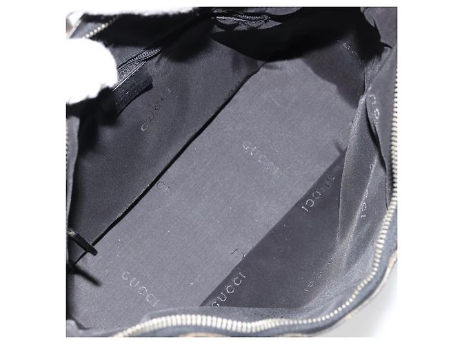 Borsa a Spalla GUCCI Nylon Nero Argento 001 3766 Auth ep14364 - vista 11