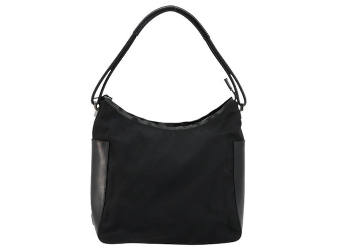 Borsa a Spalla GUCCI Nylon Nero Argento 001 3766 Auth ep14364 - vista 13