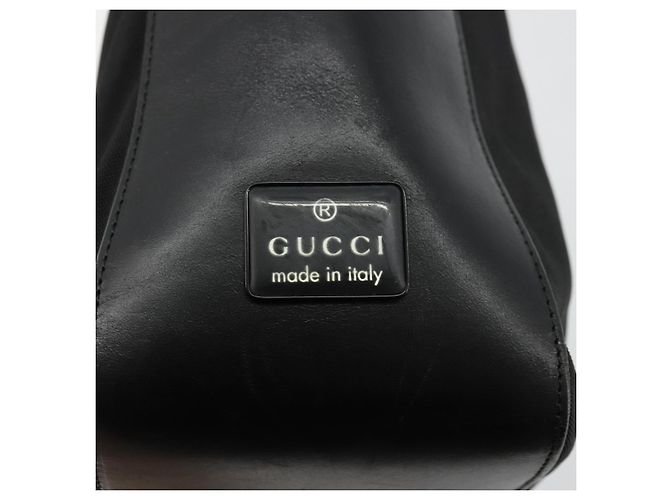 Borsa a Spalla GUCCI Nylon Nero Argento 001 3766 Auth ep14364 - vista 17